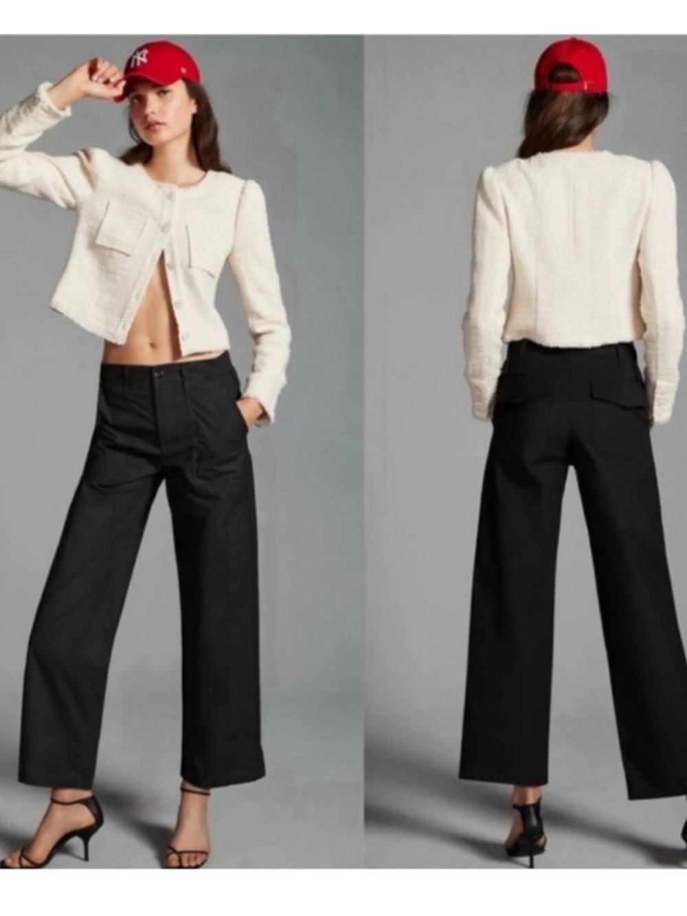 Agolde Daria Black cargo straight leg pant Sz 31